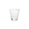 Drink & Bar Salt&Pepper | Glass 29,5Cl With Golden Rim Elegance - Set/4