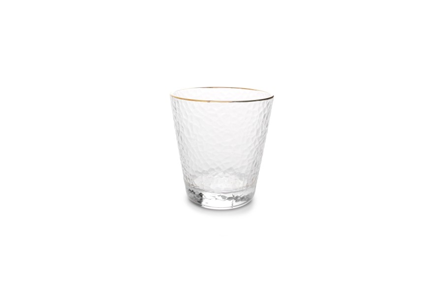 Drink & Bar Salt&Pepper | Glass 29,5Cl With Golden Rim Elegance - Set/4