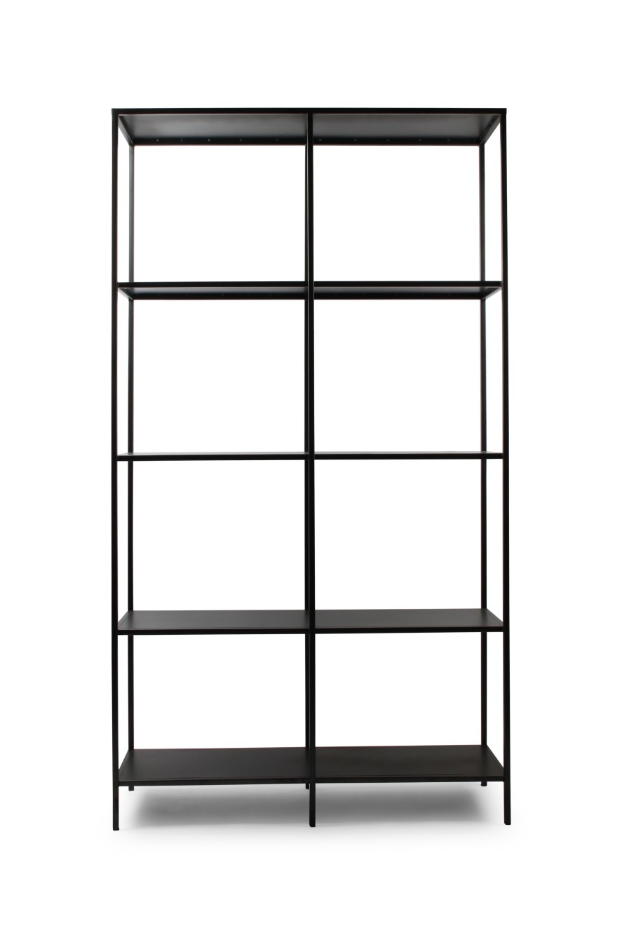 Home & Living Salt&Pepper | Open Closet 100X30X180Cm Black Industria