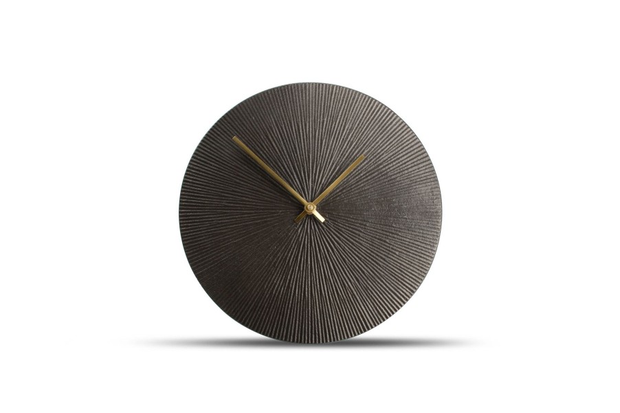 Home & Living Salt&Pepper | Table Clock 20Cm Black Ribble Zone