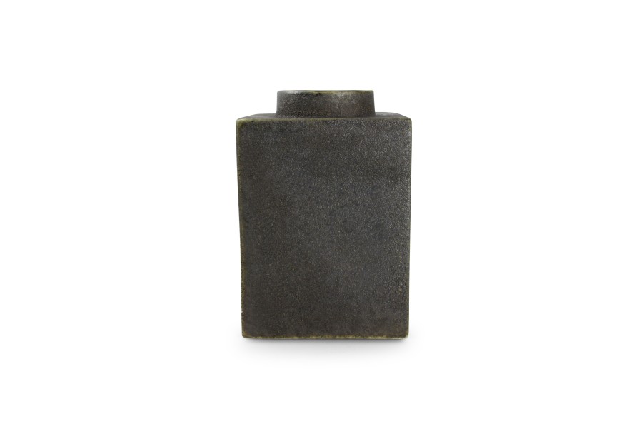 Home & Living Salt&Pepper | Vase 15,5Xh23Cm Anthracite Cube