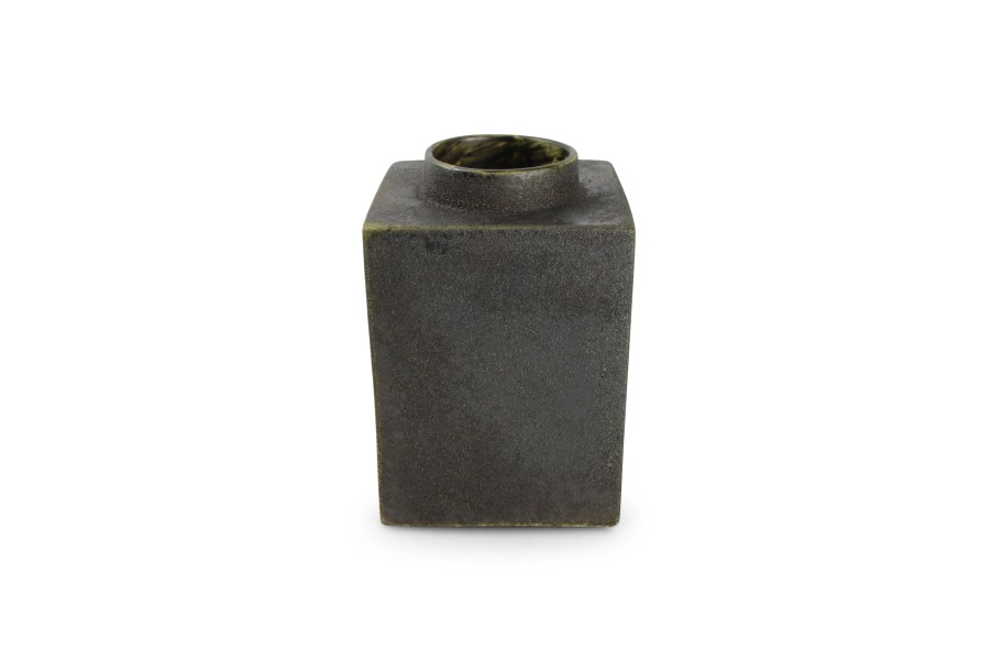 Home & Living Salt&Pepper | Vase 15,5Xh23Cm Anthracite Cube