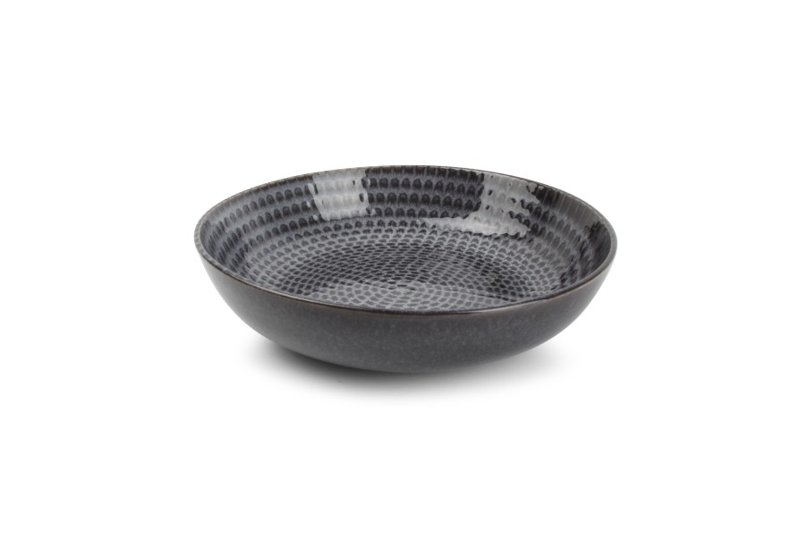 Table & Dining Salt&Pepper | Deep Plate 20Xh5Cm Grey Stitch