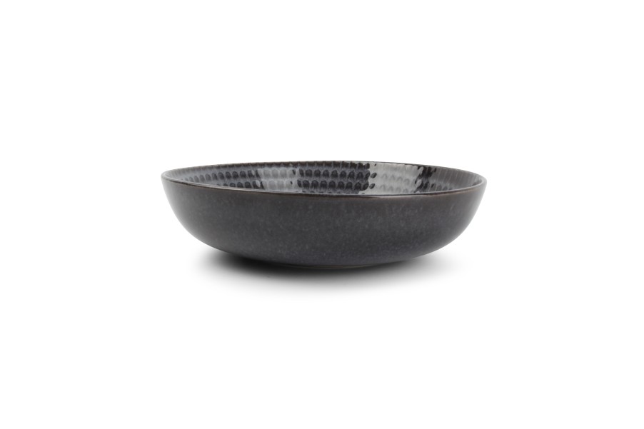 Table & Dining Salt&Pepper | Deep Plate 20Xh5Cm Grey Stitch