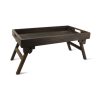 Table & Dining Salt&Pepper | Serving Tray 55X30Xh10Cm Footed Wood Black Rural