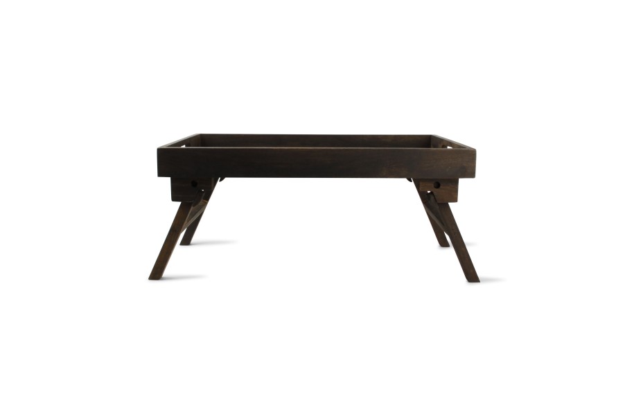 Table & Dining Salt&Pepper | Serving Tray 55X30Xh10Cm Footed Wood Black Rural