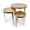 Home & Living Salt&Pepper | Side Table 3 Pieces Gold Duro