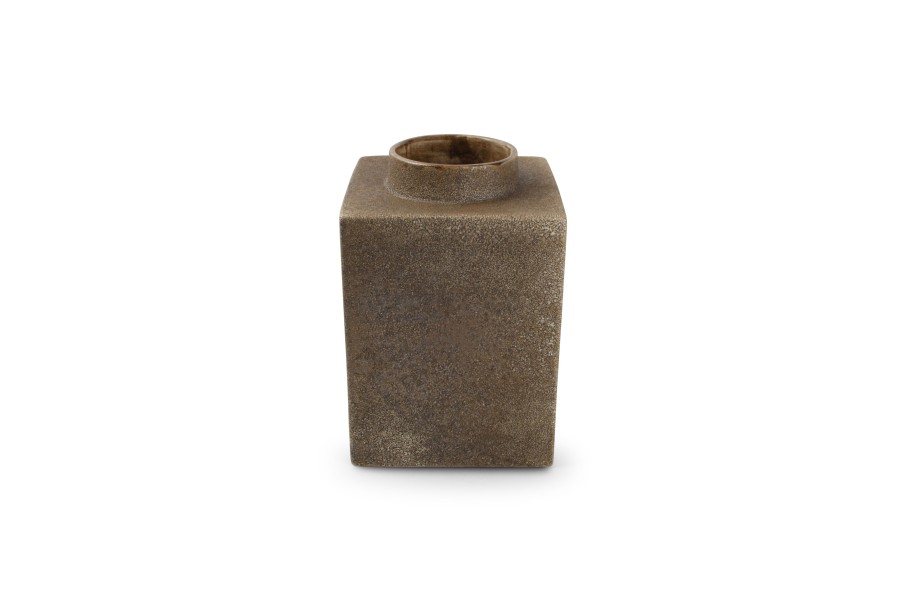 Home & Living Salt&Pepper | Vase 15,5Xh23Cm Rusty Cube