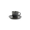 Coffee & Tea Salt&Pepper | Mocha Cup 9Cl And Saucer Green/Blue Stitch