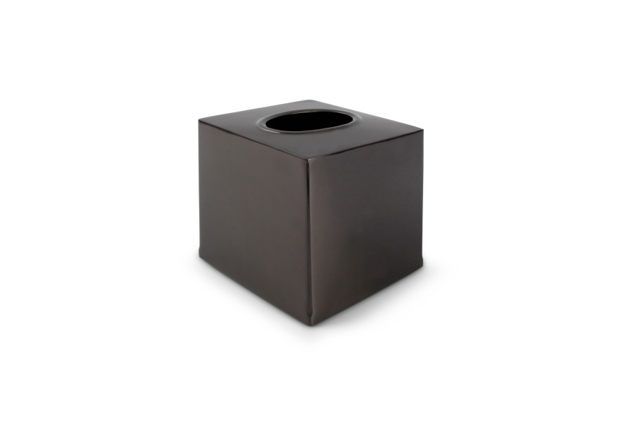 Home & Living Salt&Pepper | Tissue Box 12,5X12,5Xh12,5Cm Burshed Black Vanity