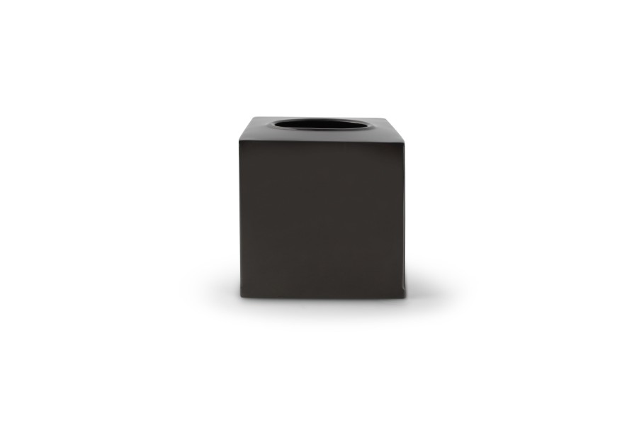 Home & Living Salt&Pepper | Tissue Box 12,5X12,5Xh12,5Cm Burshed Black Vanity