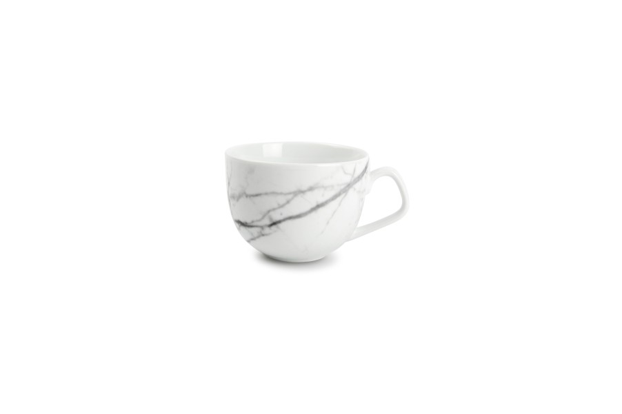 Coffee & Tea Salt&Pepper | Cup 22Cl And Saucer Marble Stone - Set/4