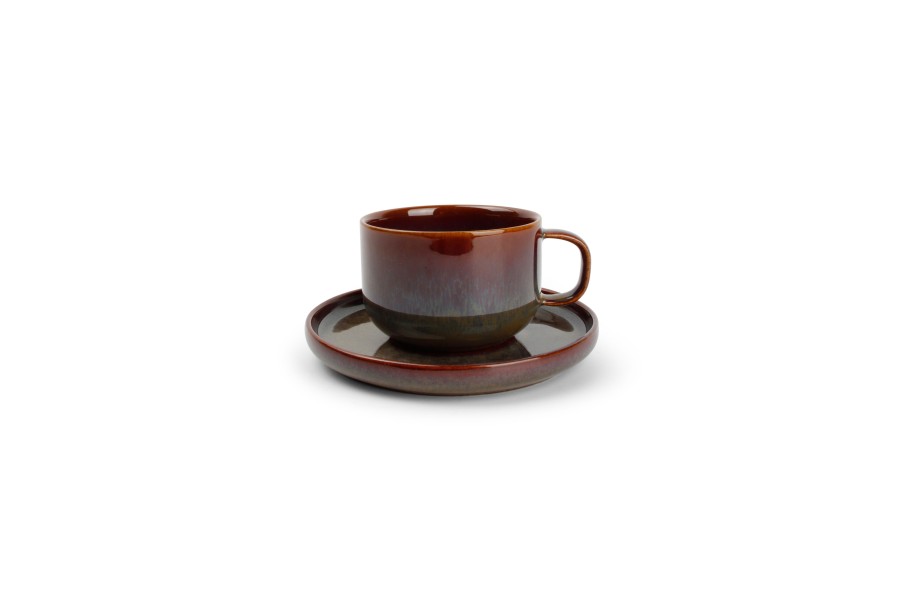 Coffee & Tea Salt&Pepper | Cup 24Cl And Saucer Flare Tabo