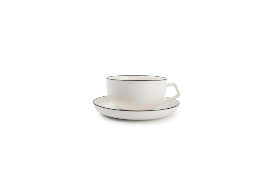 Coffee & Tea Salt&Pepper | Cup 22Cl And Saucer White Studio Base