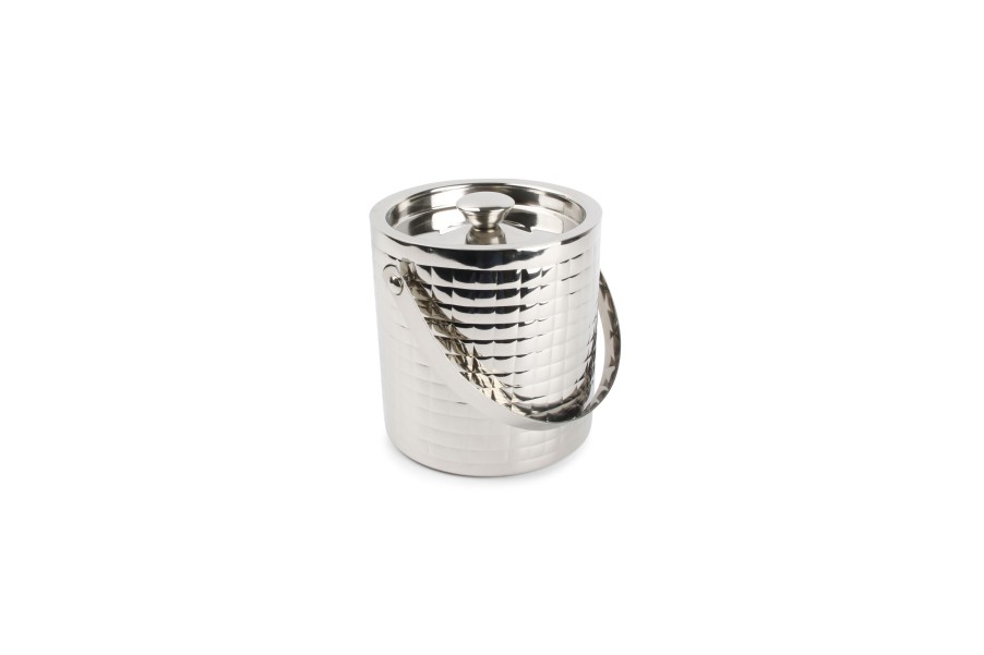 Drink & Bar Salt&Pepper | Ice Bucket 15Xh16Cm Pattern Silver Bar