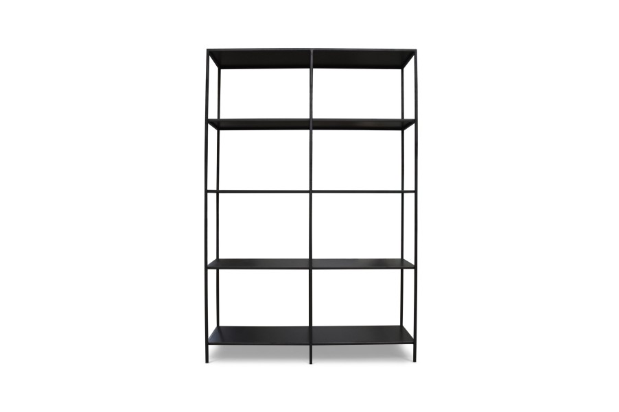 Home & Living Salt&Pepper | Open Closet 120X40Xh180Cm Black Industria