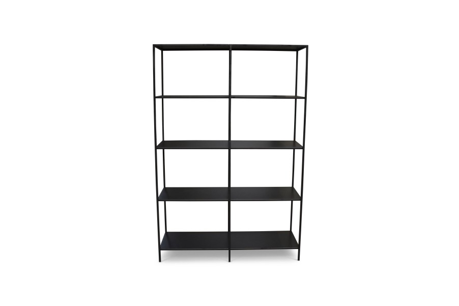 Home & Living Salt&Pepper | Open Closet 120X40Xh180Cm Black Industria