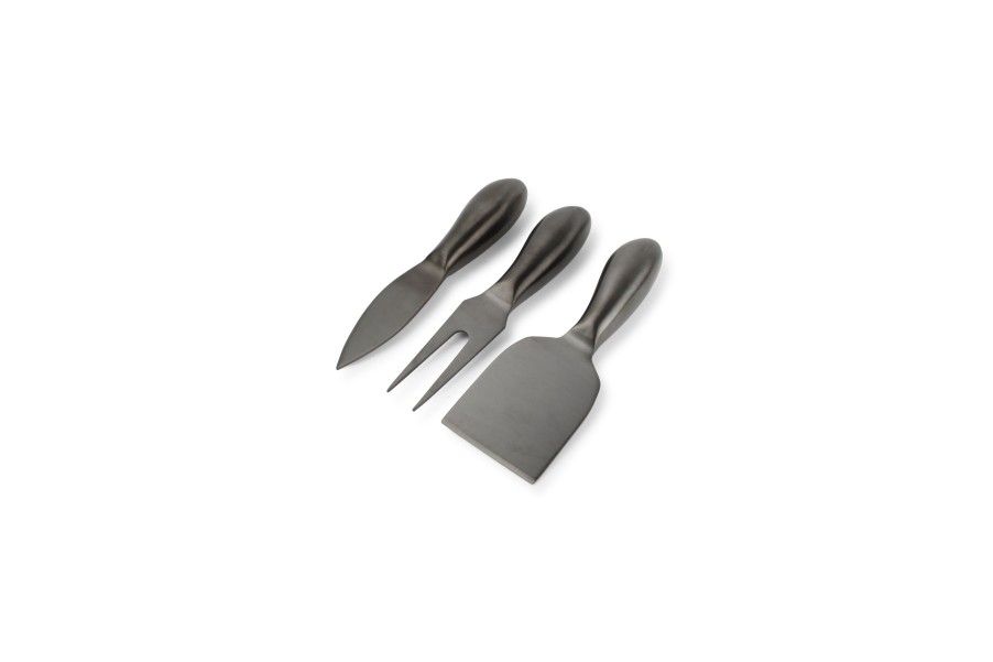 Kitchen & Cooking Salt&Pepper | Cheese Knive Set 3 Pieces Black Fromage