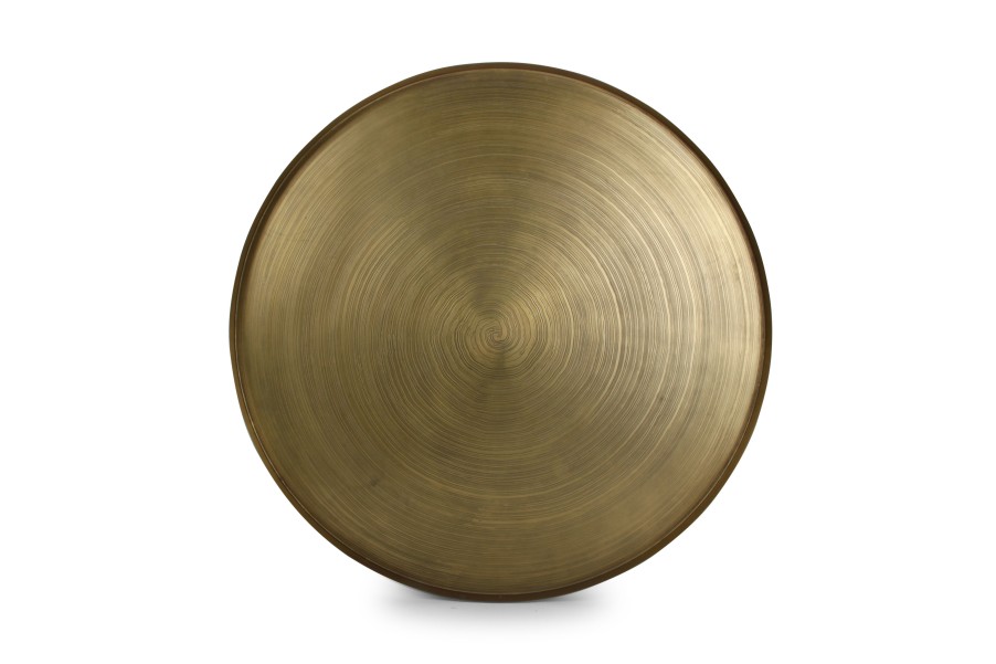 Home & Living Salt&Pepper | Decorative Dish 76Cm Gold Swirl Servo