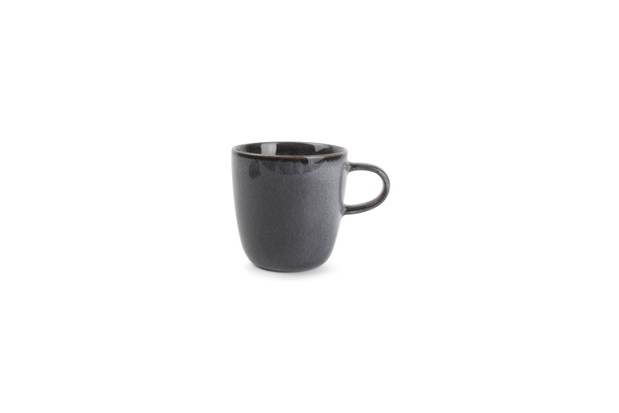 Coffee & Tea Salt&Pepper | Cup 18Cl And Saucer Grey Stitch