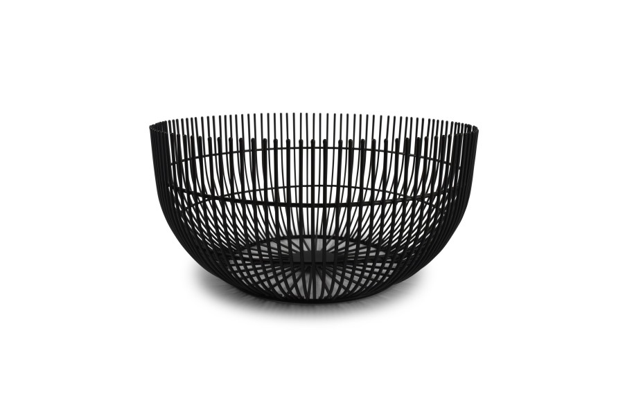 Home & Living Salt&Pepper | Wire Basket 25Xh12Cm Black Iris