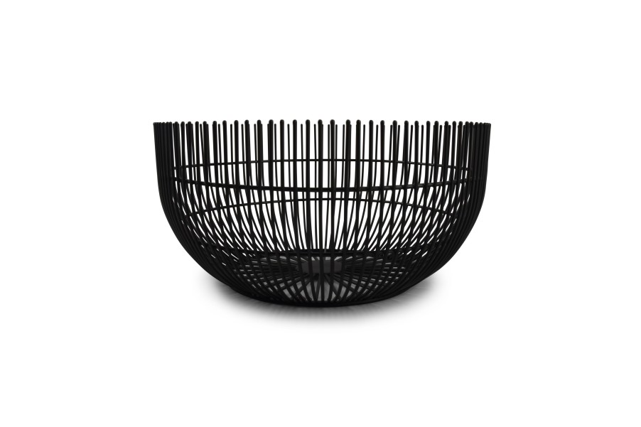 Home & Living Salt&Pepper | Wire Basket 25Xh12Cm Black Iris