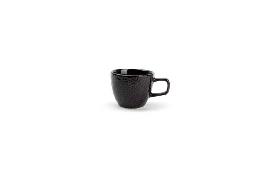 Coffee & Tea Salt&Pepper | Mocha Cup 10Cl And Saucer Black Mielo