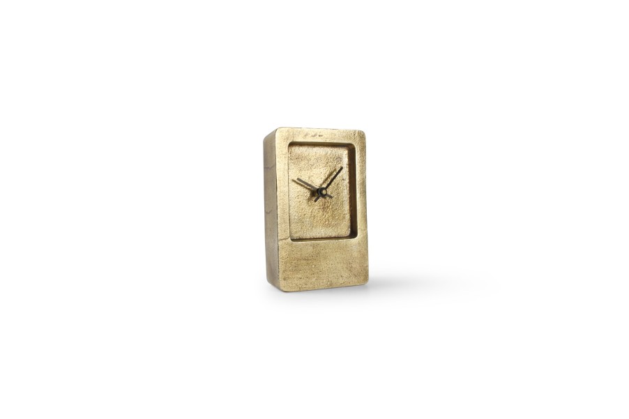 Home & Living Salt&Pepper | Table Clock 11Xh18Cm Gold Edge Zone