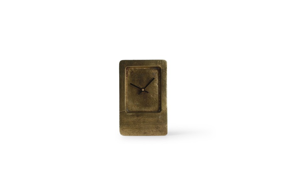 Home & Living Salt&Pepper | Table Clock 11Xh18Cm Gold Edge Zone