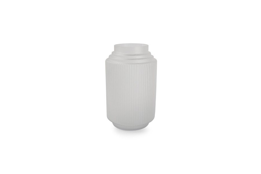 Home & Living Salt&Pepper | Vase 15Xh25Cm Matte White Ribble