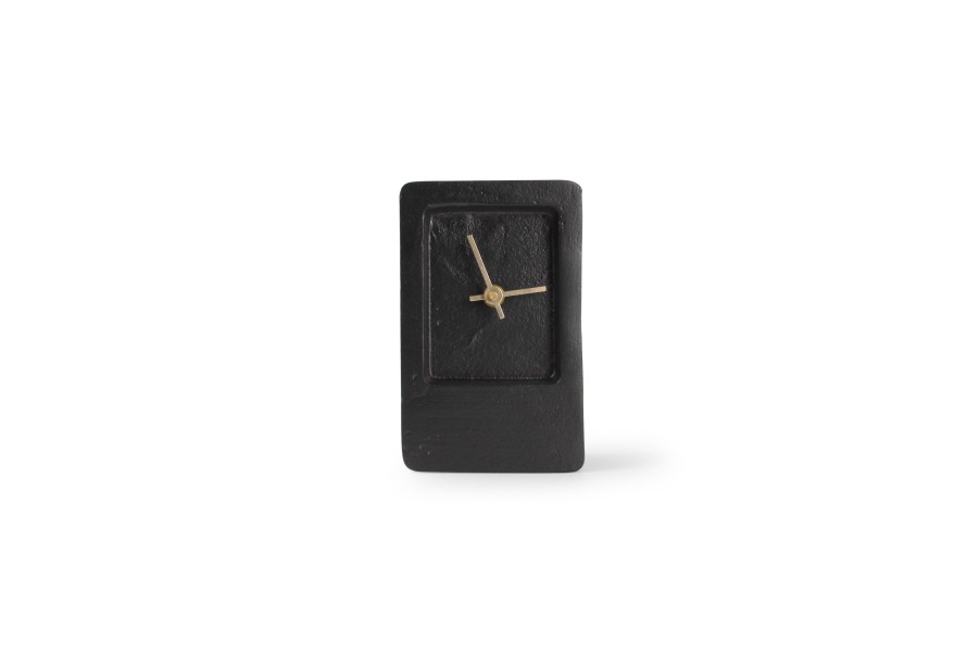 Home & Living Salt&Pepper | Table Clock 11Xh18Cm Black Edge Zone