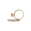 Home & Living Salt&Pepper | Candle Holder 10Xh9Cm Metal Gold Pillar