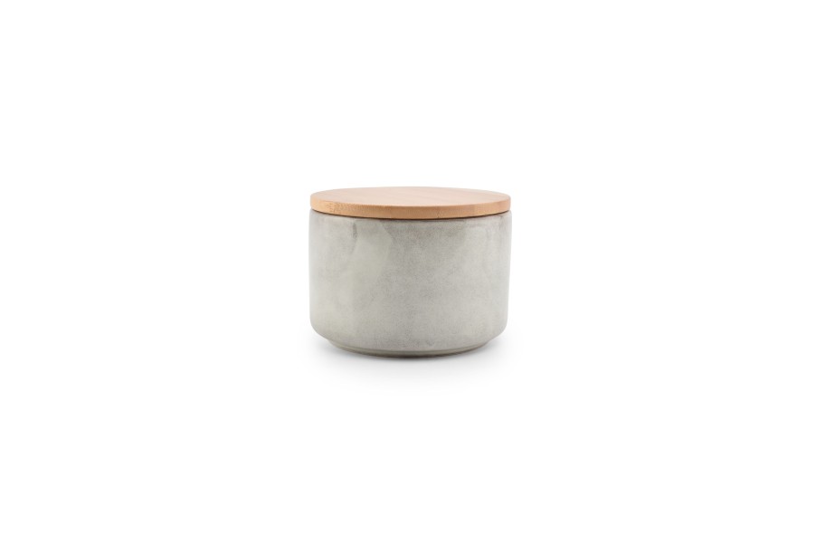 Kitchen & Cooking Salt&Pepper | Canister 12,5Xh9Cm With Lid Grey Bake