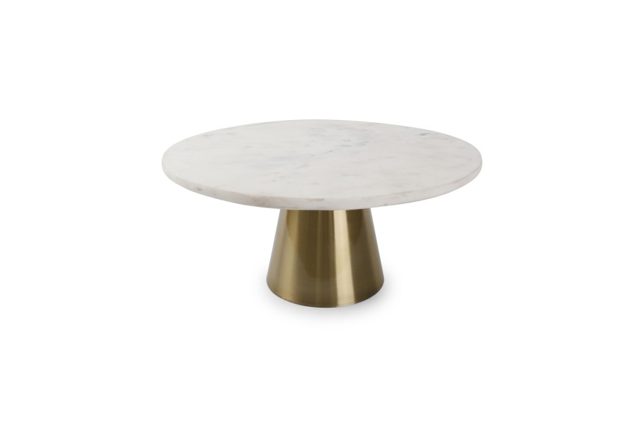 Table & Dining Salt&Pepper | Cake Stand 30Xh14Cm Marble White Glint