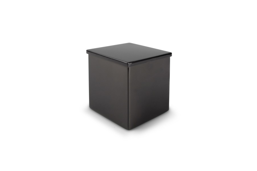 Home & Living Salt&Pepper | Cotton Wool Canister 11X11Xh12Cm Brus.Black Vanity