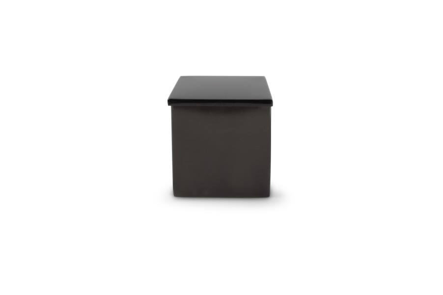 Home & Living Salt&Pepper | Cotton Wool Canister 11X11Xh12Cm Brus.Black Vanity