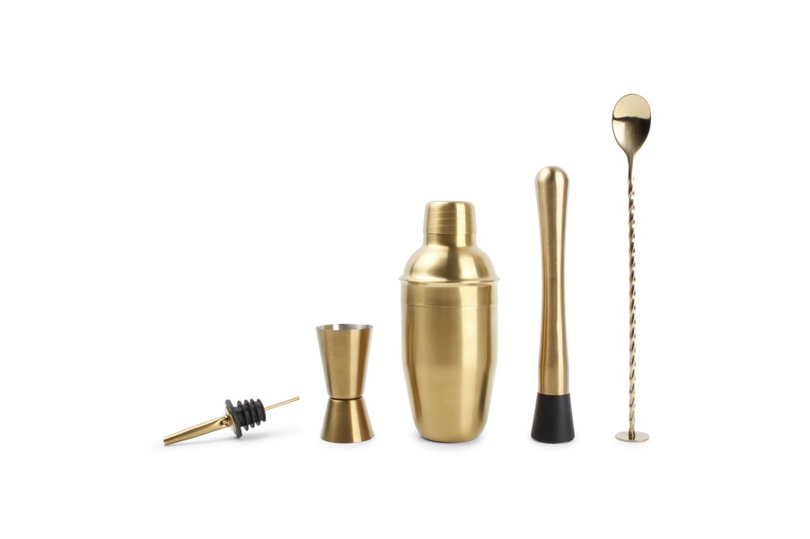 Gifts Salt&Pepper | Cocktail Set 7 Pieces Gold Bar