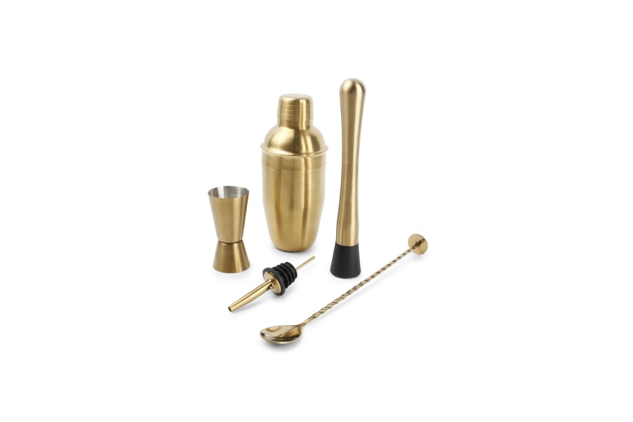 Gifts Salt&Pepper | Cocktail Set 7 Pieces Gold Bar