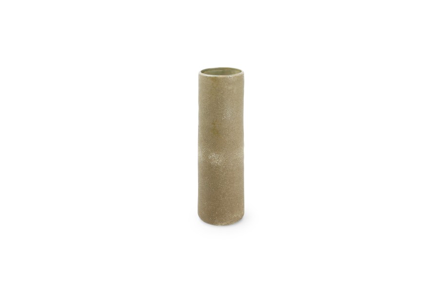 Home & Living Salt&Pepper | Vase 10Xh30Cm Khaki Cone