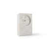 Home & Living Salt&Pepper | Table Clock 13Xh20Cm White Marble Zone