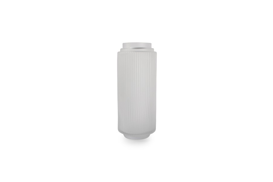 Home & Living Salt&Pepper | Vase 12Xh29Cm Matte White Ribble