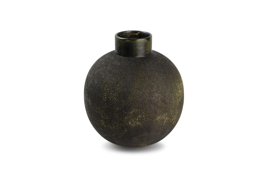 Home & Living Salt&Pepper | Vase 24Xh27Cm Anthracite Bullet