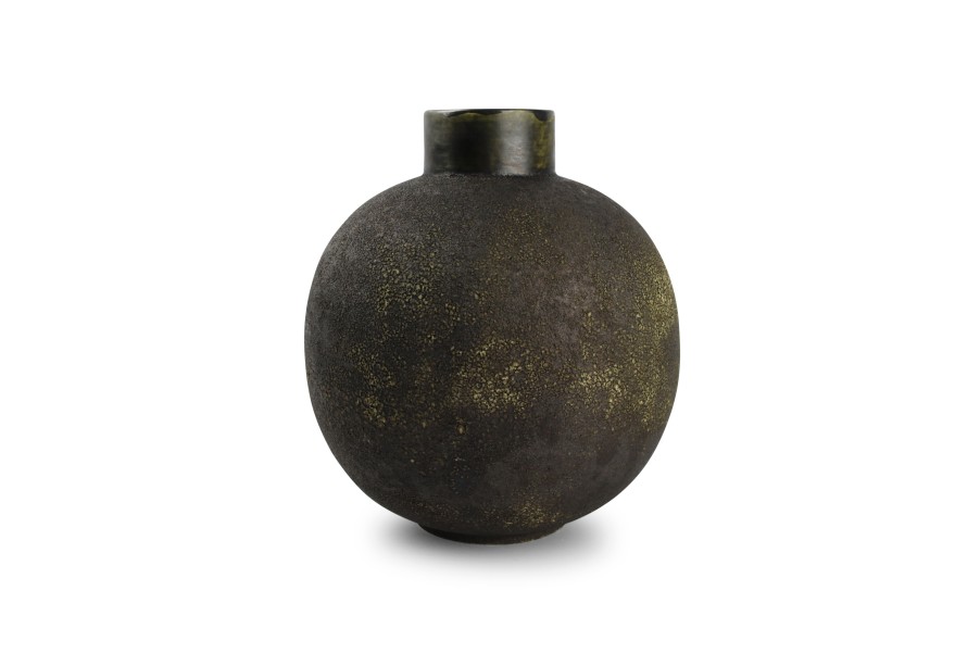 Home & Living Salt&Pepper | Vase 24Xh27Cm Anthracite Bullet