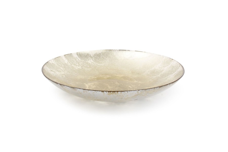 Home & Living Salt&Pepper | Deco Dish 40Xh6,5Cm Sponged Gold Glint