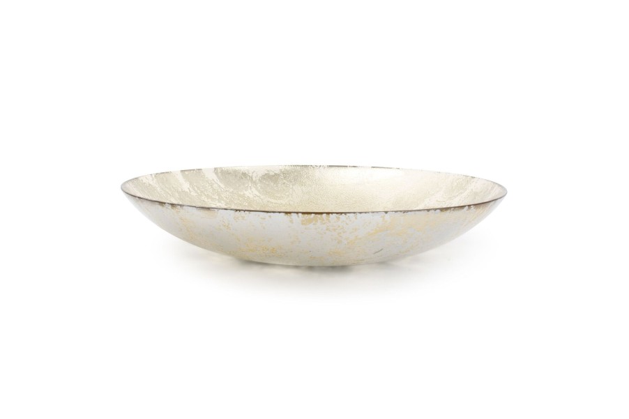 Home & Living Salt&Pepper | Deco Dish 40Xh6,5Cm Sponged Gold Glint