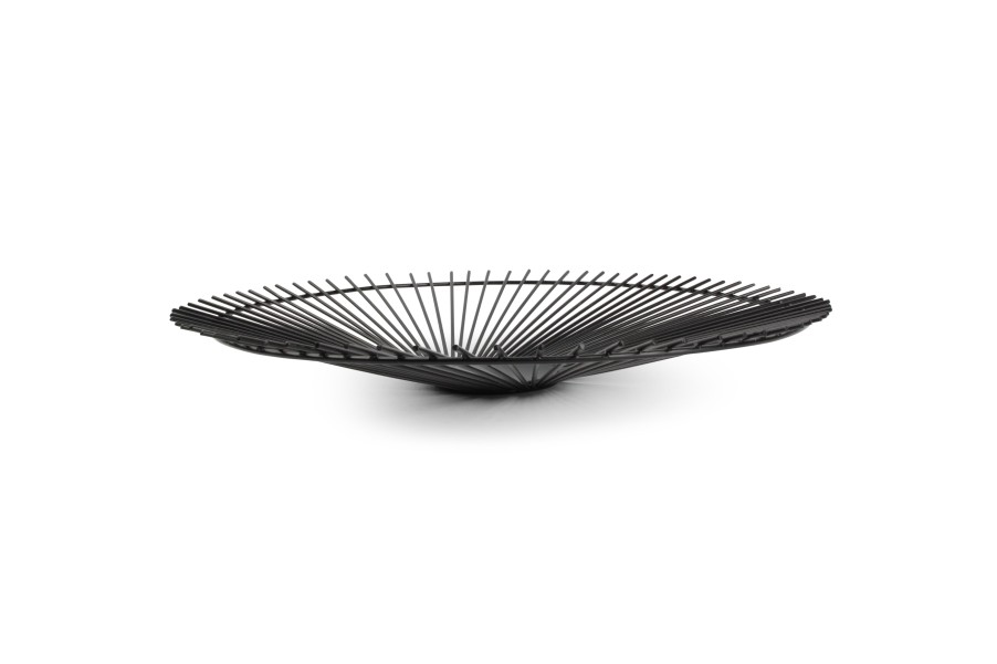 Home & Living Salt&Pepper | Wire Basket 40Xh5Cm Black Twisted Iris