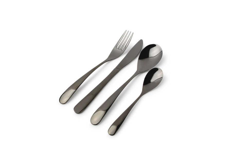 Table & Dining Salt&Pepper | Cutlery Set 24 Pieces Black Viva