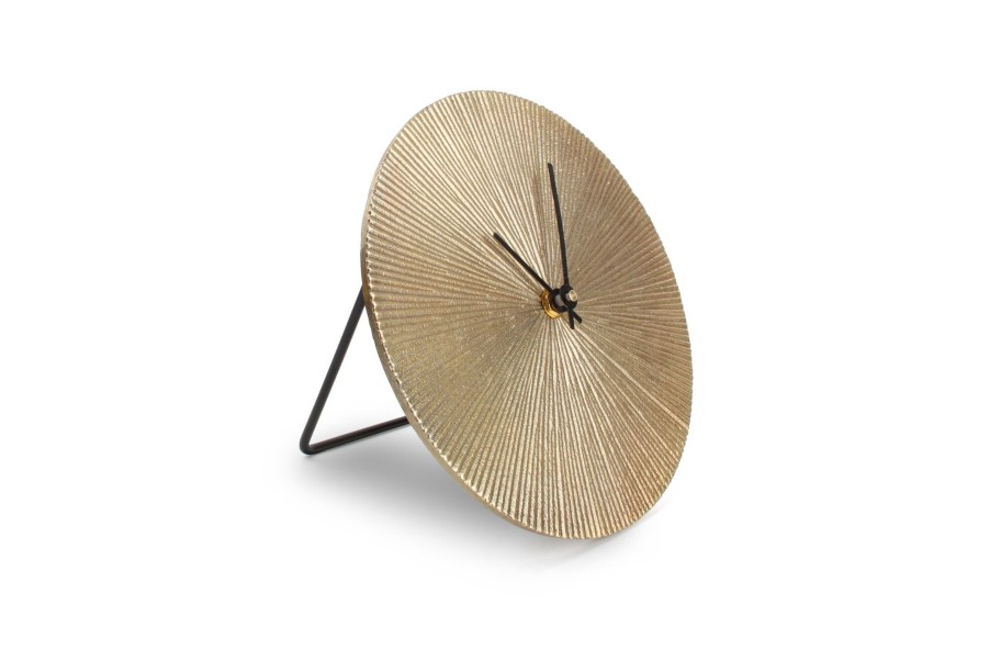 Home & Living Salt&Pepper | Table Clock 26Cm Gold Ribble Zone