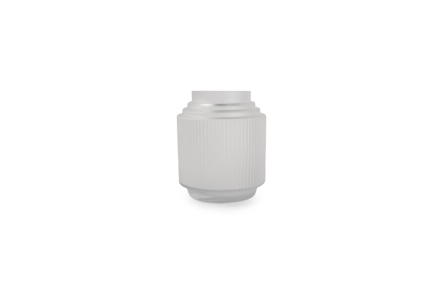 Home & Living Salt&Pepper | Vase 15Xh18Cm Matte White Ribble