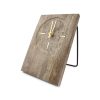 Home & Living Salt&Pepper | Table Clock 16Xh23,5Cm Travertine Grey Zone